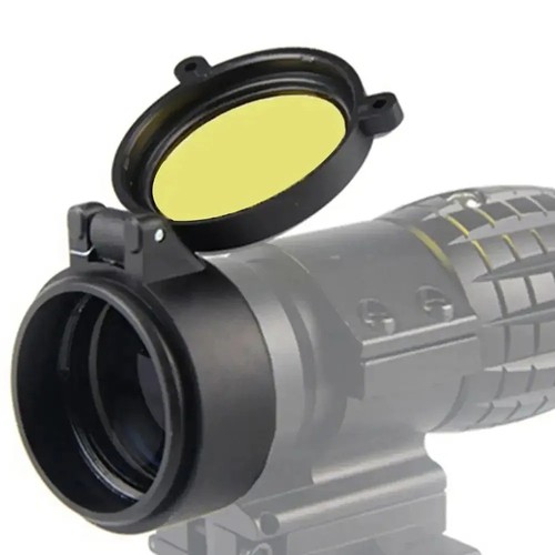 Rifle scope lens cover - scope,