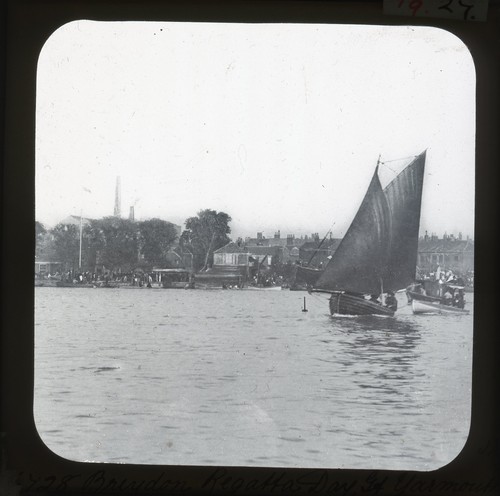 Magic lantern glass slide - lantern,