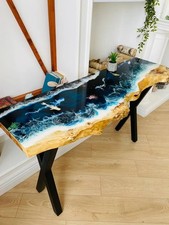 Live Edge Entry Table,  Resin