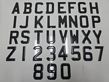 3d Gel NUMBER PLATE LETTERS