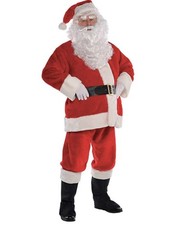 Mens Deluxe Plush Santa Claus