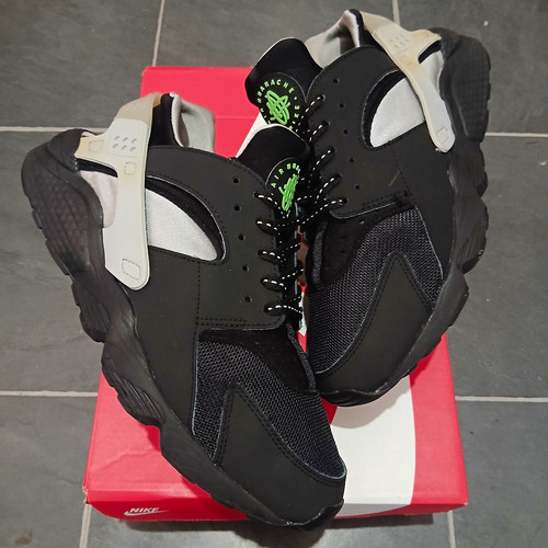 Nike air huarache black green - air,