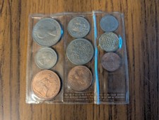 1953 United Kingdom 9 coin uncirculated set