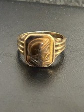 Gold Tiger Eye 1950s Vintage