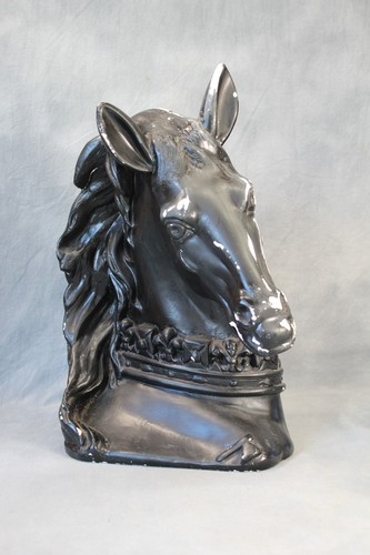 Huge vintage chalkware - chalkware, black