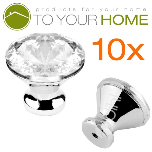 Diamond crystal door knobs - crystal,