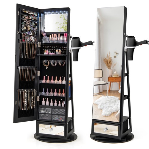 360 swivel jewelry cabinet - jewelry,