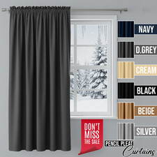 Blackout Half Curtain Panels