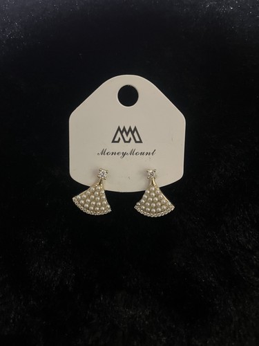 Women pearl fan stud - fan,