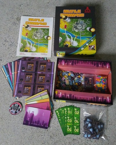 Missile command board game - missile,