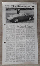 Reliant Sabre Road Test