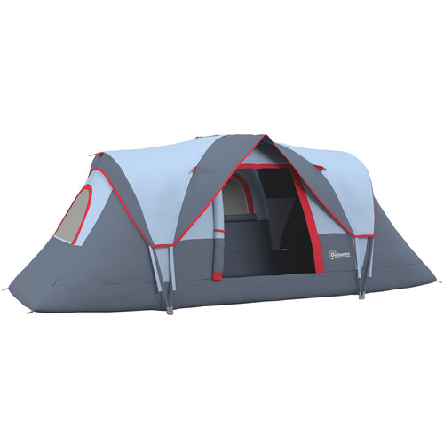 Person family camping - person, tent