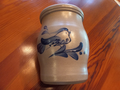 Rowe pottery works bird - pottery, 6.5"