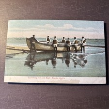 OLD BOAT POSTCARD Launching