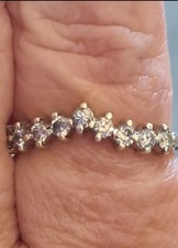 Diamond Wishbone Ring YG Band