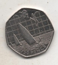  2011 50p Sailing Olympic Coin