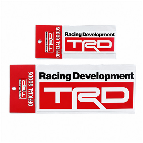 Trd 2pc genuine sticker - genuine, decal