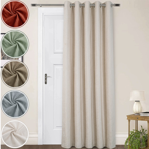 Thermally lined door - door, curtains