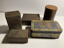 5 Vintage Advertising Tins CWS