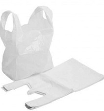 Plastic Vest Carrier Bags Plastic Heavy Duty Bags Reusable Shopping Bags