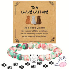 Cat 8mm Natural Stone Bracelet