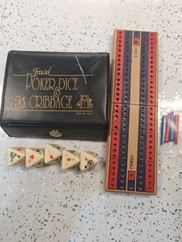 Travel set poker dice - of,