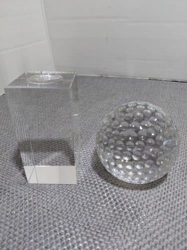 Crystal golf ball - ball, on