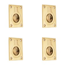 Flush Ring Pull 4 x Polished