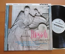SAX 2365 ED1 Handel Messiah Highlights Sir Malcolm Sargent Columbia 1st B/S EX