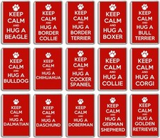 FRIDGE MAGNET -  KEEP CALM HUG
