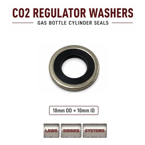 Co2 regulator washers gas - washers,