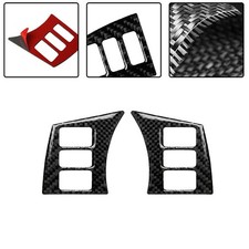 Carbon Fiber,Steering Wheel Button Cover Trim Parts For Nissan 350Z 2003-2009