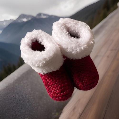 Hand knitted with love - love, baby