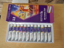 Reeves Fine Oil Colour Set 12x12ml Artist Oil Paint Collection