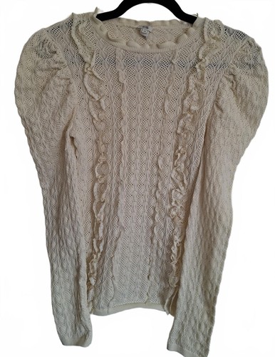 River island cream knit - river, ruffle