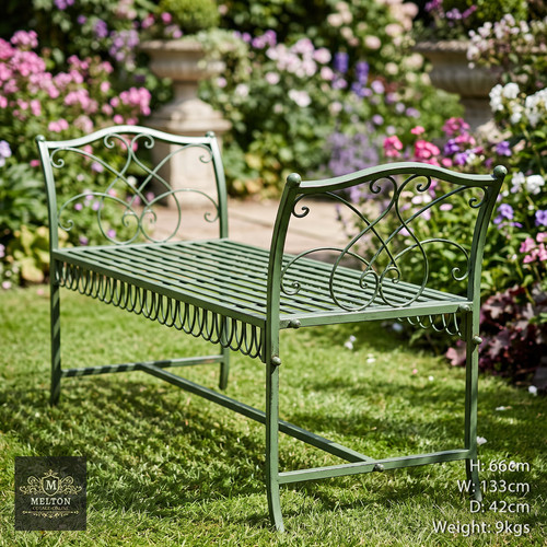 Garden bench green - bench,
