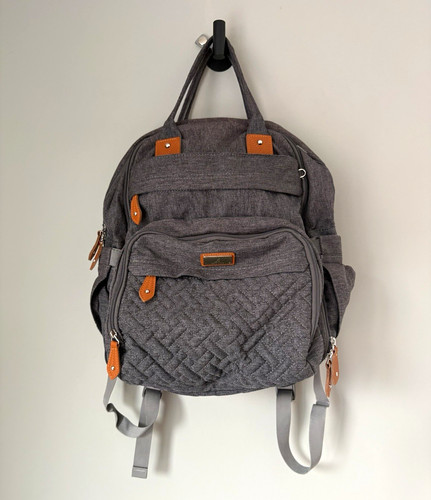 Babbleroo grey backpack - grey,