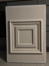 uPVC Door  Panel White 780 x 570mm reinforced square molding
