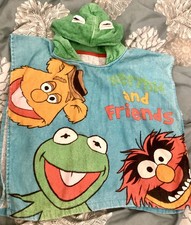 Disney At George The Muppets Beach Baby Hooded Towel Kermit Hood