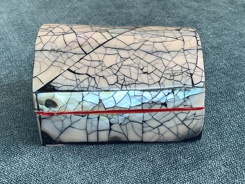 Mother pearl inlaid trinket - pearl,