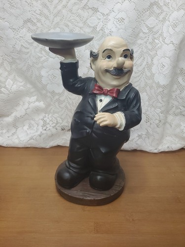 Vtg waiter butler statue - waiter,