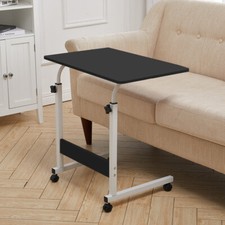 Mobile Table Gas Lift Sofa Over Bed Side Aid Disability Nightstand On Wheels