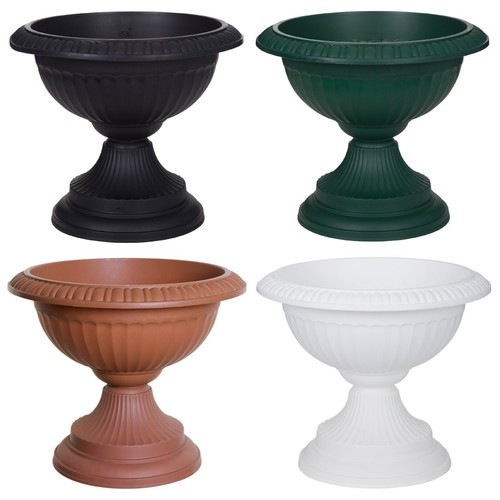 Tall urn planter pot - 1/2x,