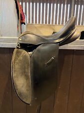 Ideal Saddle Company Jessica Dressage 17.5" Black Medium Wide width Spring Tree