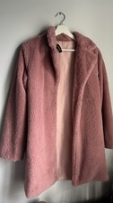 Pink Teddy Faux Fur Coat Size