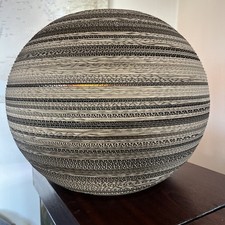 20” Cardboard Boutique Pendant Sphere Lampshade + Fitting + Dimmable Edison Bulb