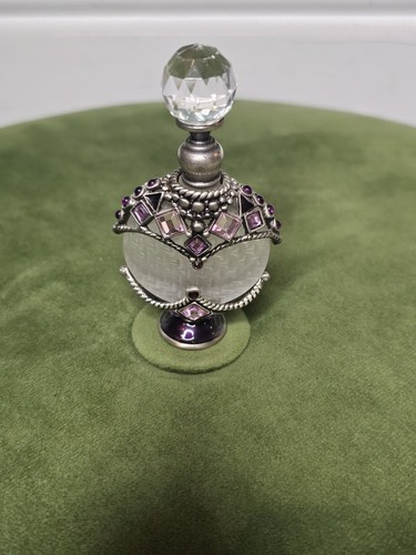 Vintage silver perfume - silver, bottle