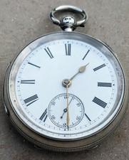 1888-1889 English silver cased pocket watch by Newsome & Co.