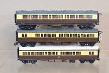 HORNBY KIT BUILT RAKE of 3 GWR