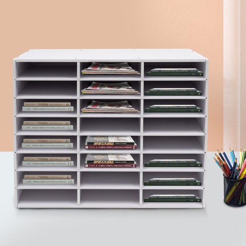 Mail sorter organizer - mail, wood